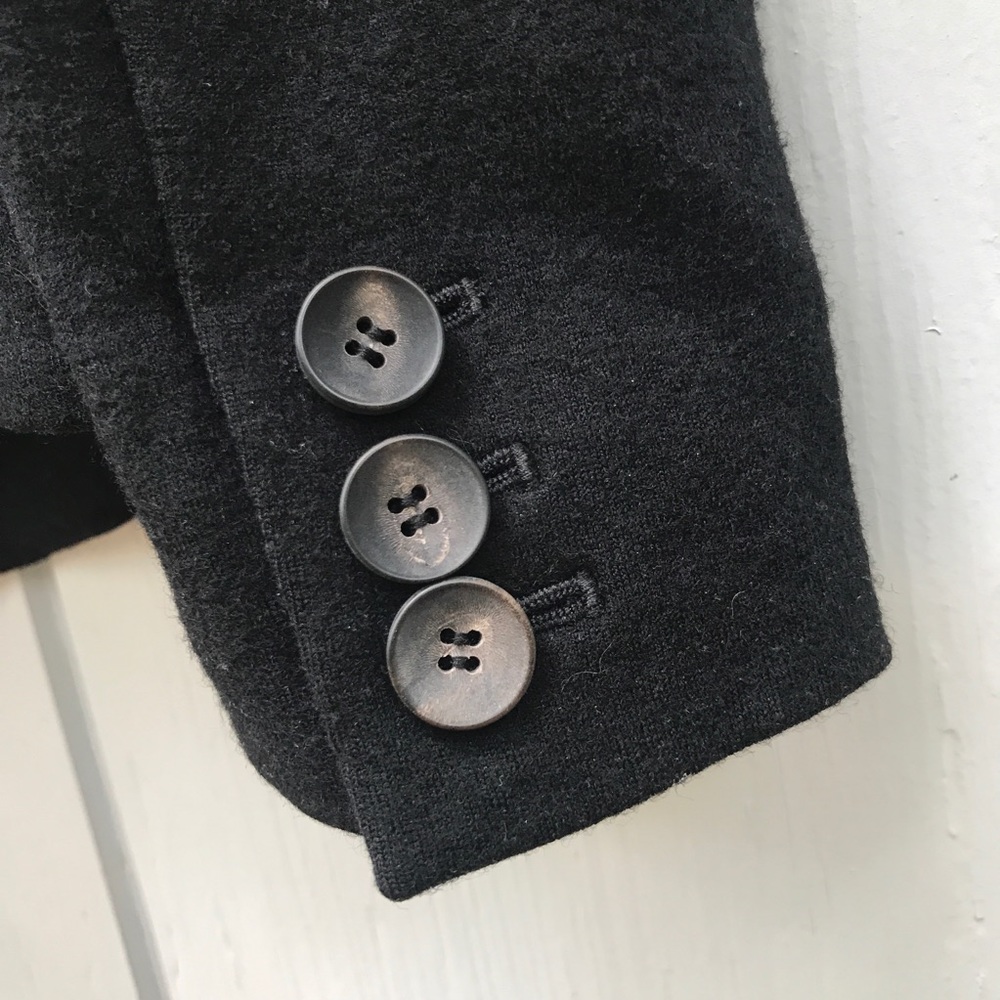 Helmut Lang 100% Wool Single-Button Shawl-Lapel B… - image 6